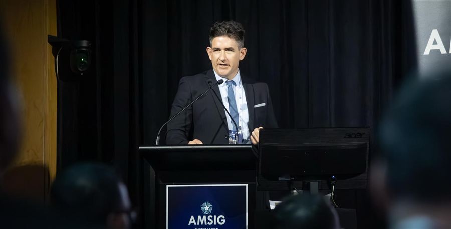 Dr Rob Henderson presenting at AMSIG Annual Scientific Meeting